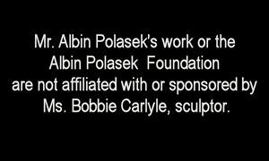 Partial text about Albin Polasek's work and foundation affiliation.